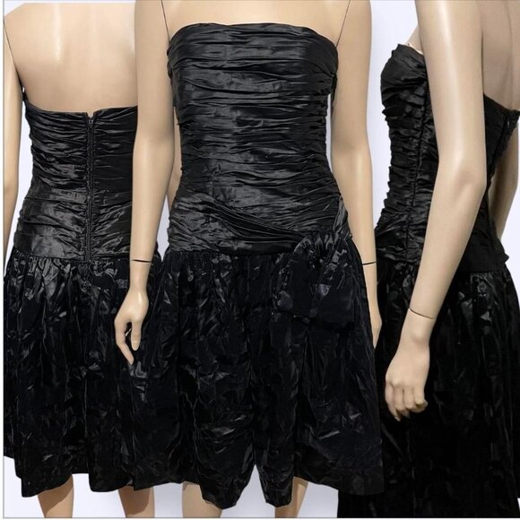 Vintage black formal dress size 8  Morton Myles for the Warrens ILGWU - Picture 1 of 8